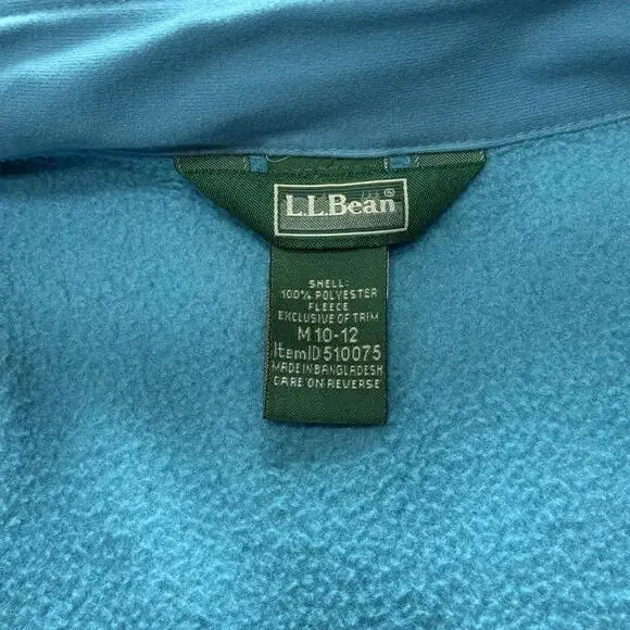 L.L. Bean Mountain Classic Blue 3-in-1 Kid’s Outerwear Lined Fleece Jacket 10/12 - Picture 15 of 16